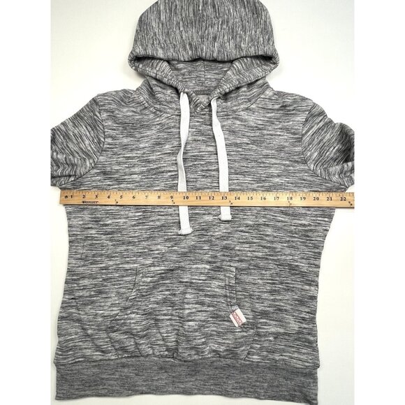 REFLEX Womens XL Gray Heather L/S HOODIE Sweatshirt Pocket Life Is Out There EUC - Picture 3 of 9
